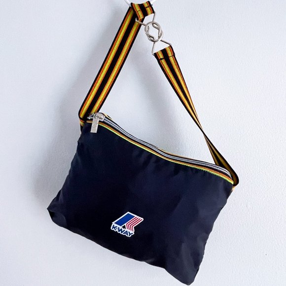 K-Way Claude Klassic Jacket Rain Windbreaker Full Zip Navy Blue Women Size XS ♀ - Picture 10 of 12